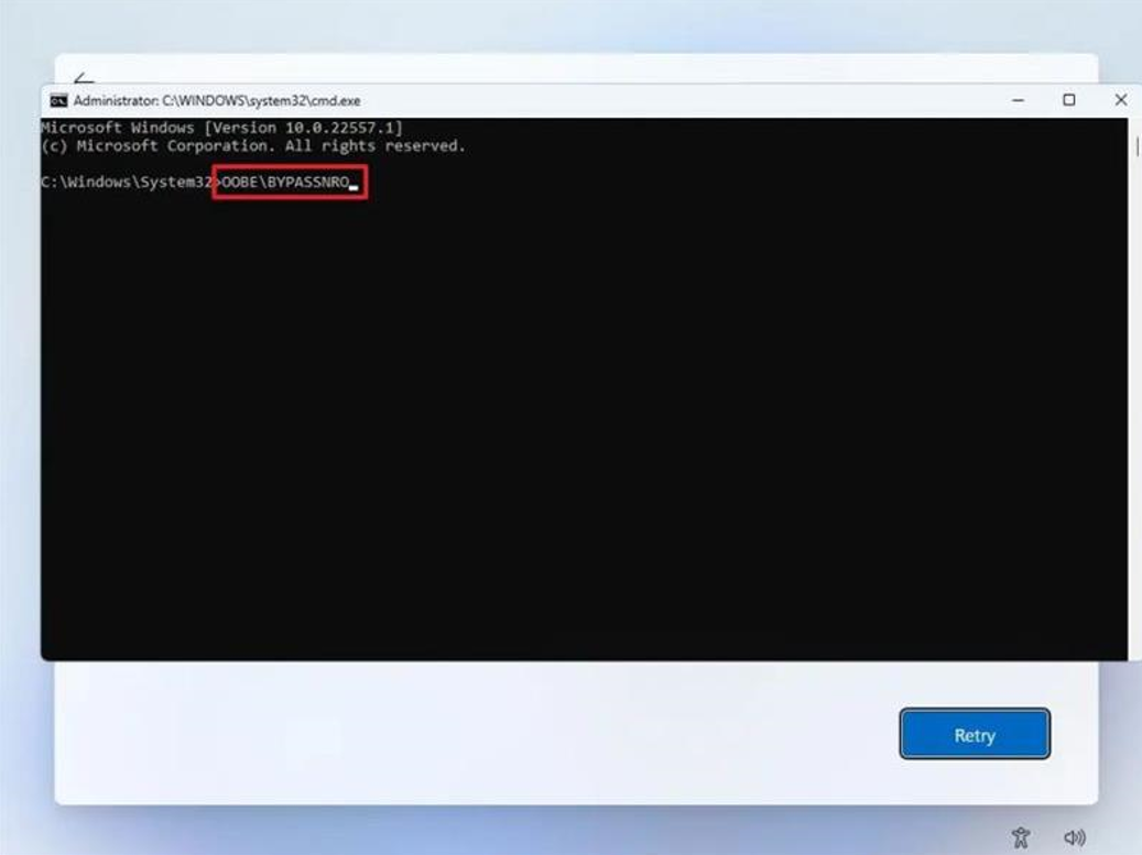 Bypass Windows 11 Network Setup to create a local user account  Think IT Security